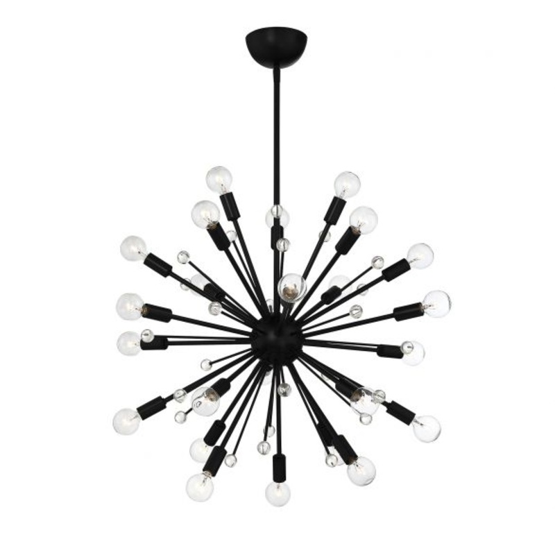 Galea 24-Light Chandelier in Matte Black - I58423338485