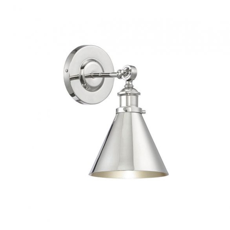 Glenn 1-Light Adjustable Wall Sconce in Polished Nickel - I58423338358