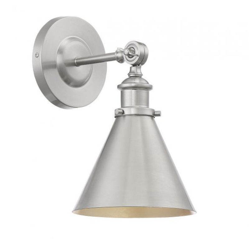 Glenn 1-Light Adjustable Wall Sconce in Satin Nickel - I58423338420