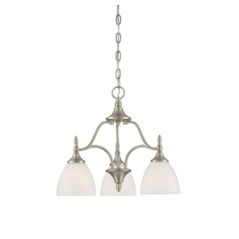 Herndon 3-Light Chandelier in Satin Nickel - I58423338499