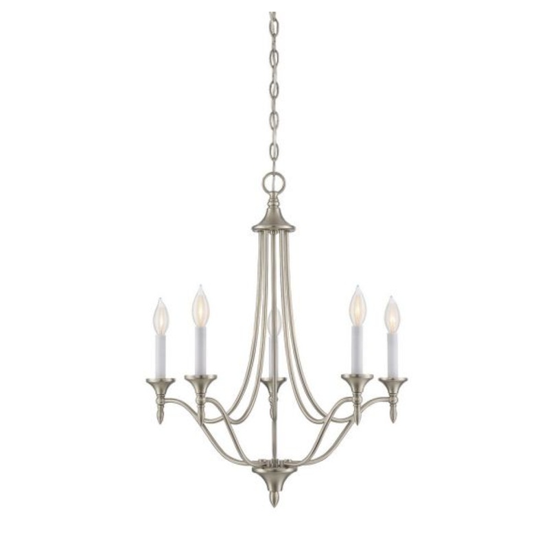 Herndon 5-Light Chandelier in Satin Nickel - I58423338495