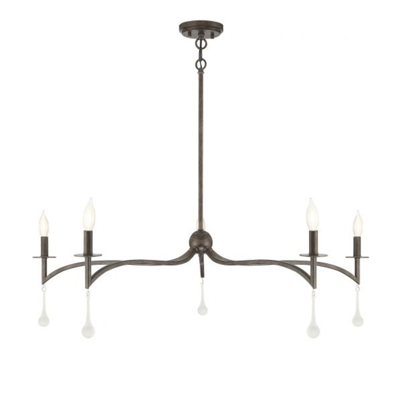 Laramie 5-Light Chandelier in Chelsea Walnut - I58423338482