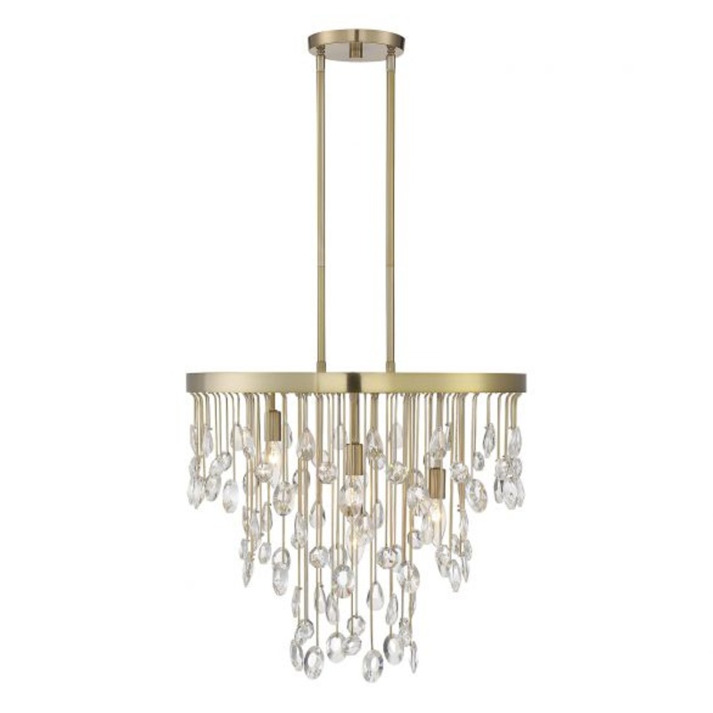Livorno 4-Light Chandelier in Noble Brass - I58423338484