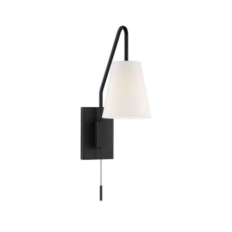 Owen 1-Light Adjustable Wall Sconce in Matte Black - I58423338413