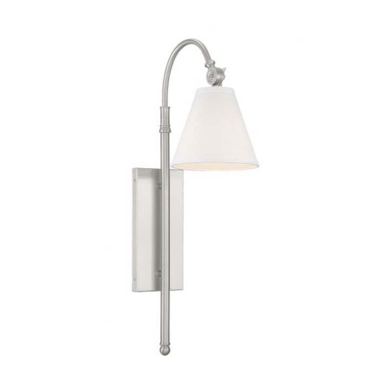 Rutland 1-Light Adjustable Wall Sconce in Satin Nickel - I58423338422