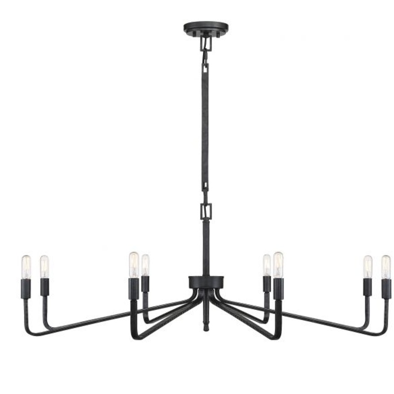 Salem 8-Light Chandelier in Forged Iron - I58423338490
