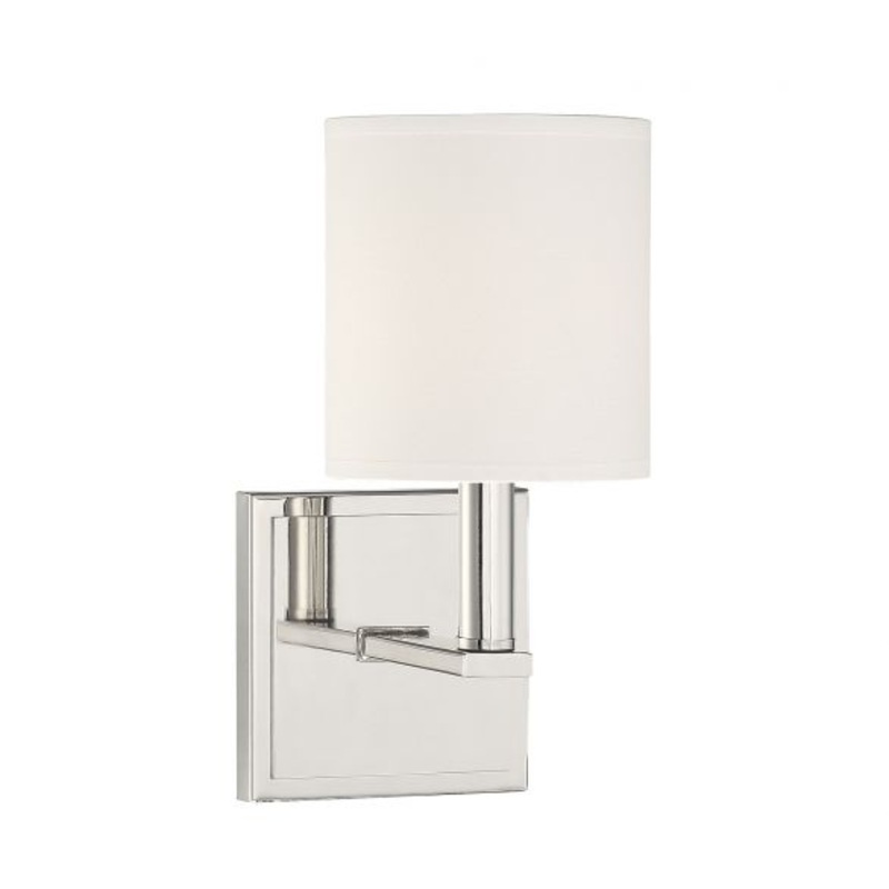 Waverly 1-Light Wall Sconce in Polished Nickel - I58423338418