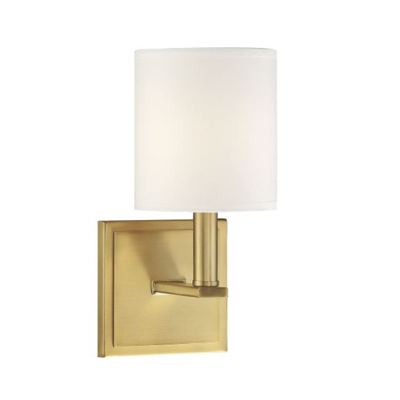 Waverly 1-Light Wall Sconce in Warm Brass - I58423338416