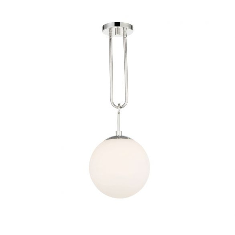 Becker 1-Light Pendant in Polished Nickel - I58423338302
