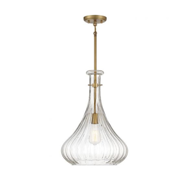 Bristo 1-Light Pendant in Warm Brass - I58423338309