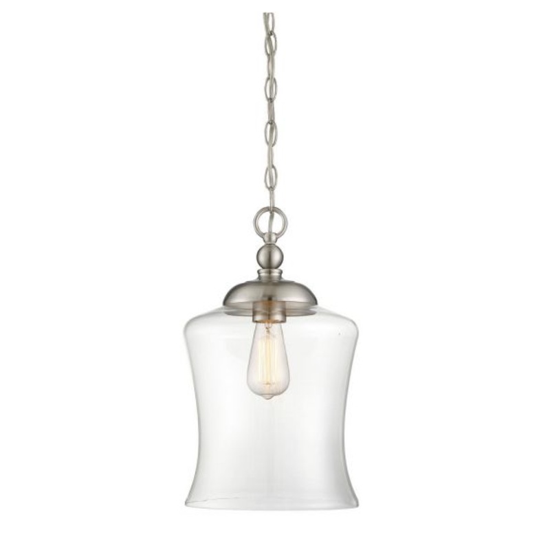 1-Light Mini Pendant in Brushed Nickel - I58423338047