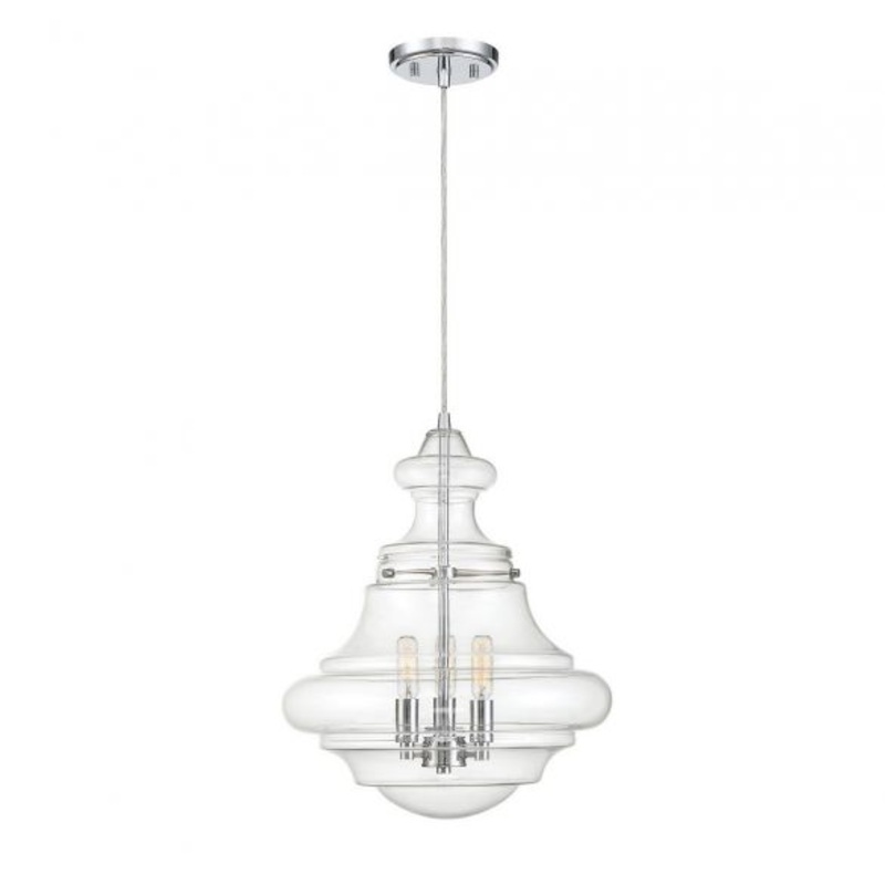 3-Light Pendant in Chrome - I58423338049