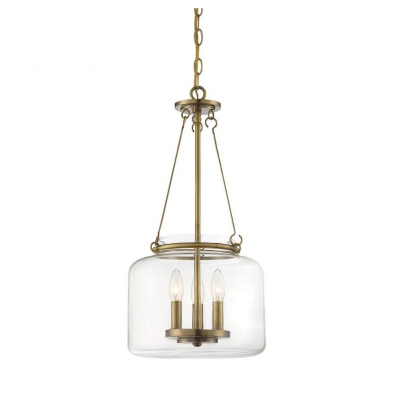 Akron 3-Light Pendant in Warm Brass - I58423337900