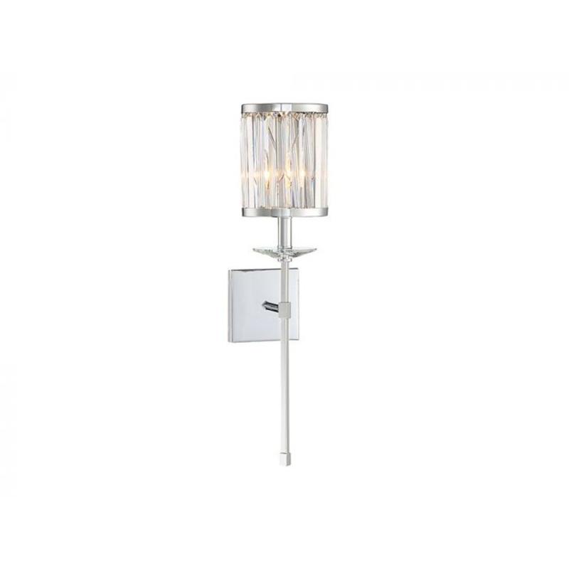 Ashbourne 1-Light Wall Sconce in Polished Chrome - I58423337993