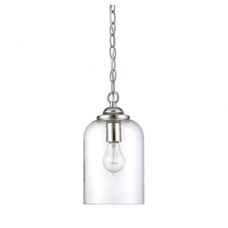 Bally 1-Light Pendant in Polished Nickel - I58423337887