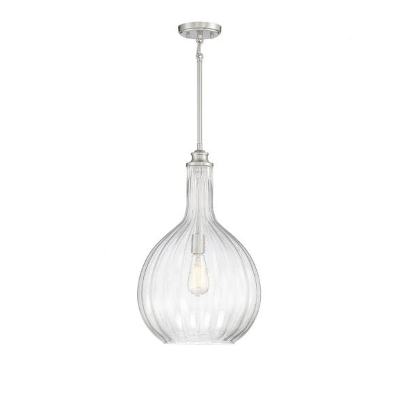 Brandon 1-Light Pendant in Satin Nickel - I58423337969