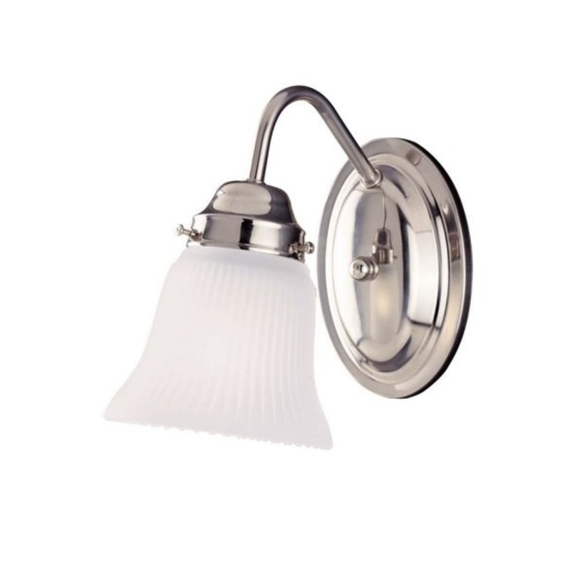 Brighton 1-Light Wall Sconce in Satin Nickel - I58423337923
