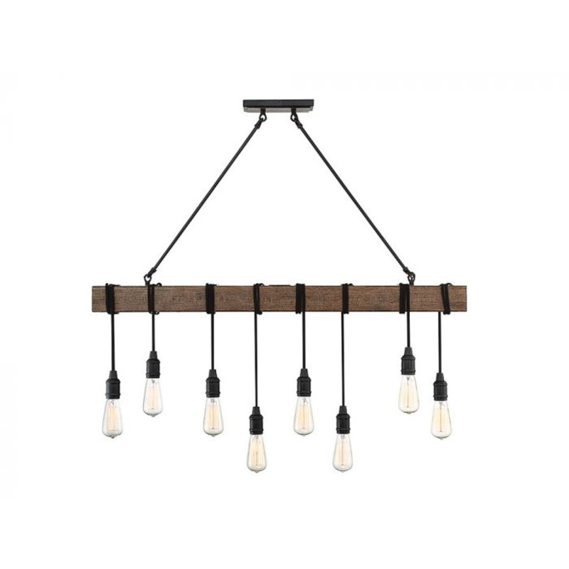 Burgess 8-Light Linear Chandelier in Durango - I58423338041