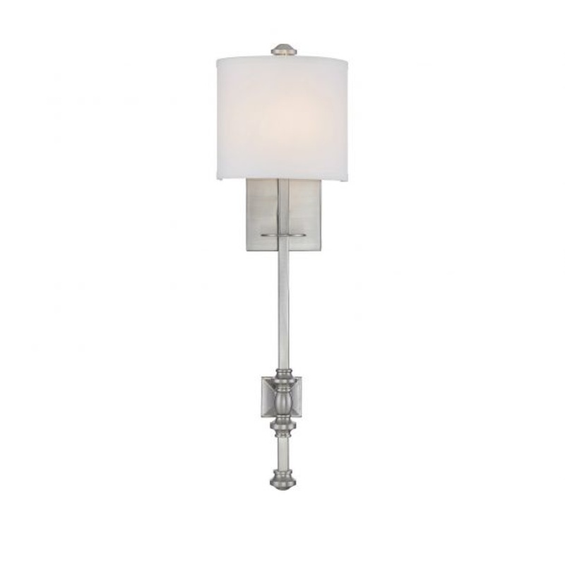 Devon 1-Light Wall Sconce in Satin Nickel - I58423337991