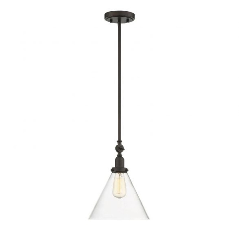 Drake 1-Light Pendant in English Bronze - I58423337917