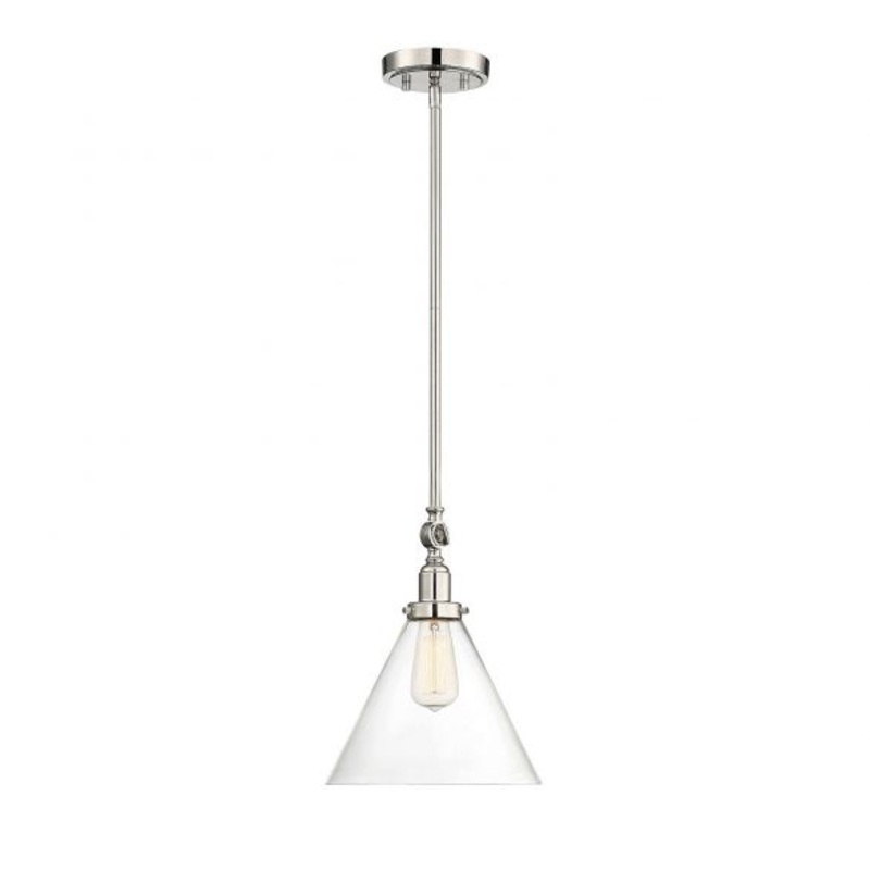 Drake 1-Light Pendant in Polished Nickel - I58423337898