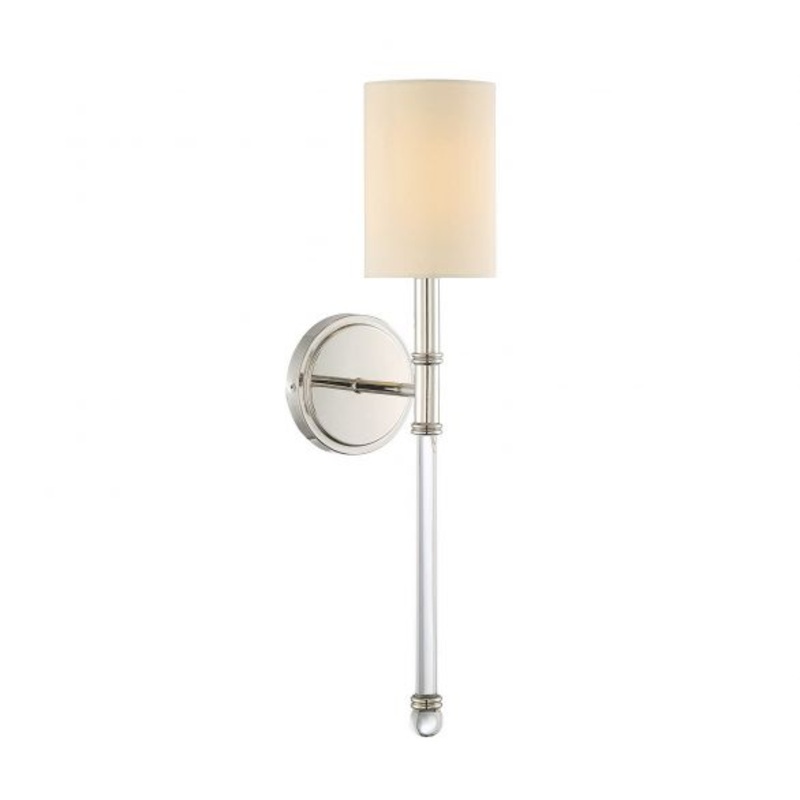 Fremont 1-Light Wall Sconce in Polished Nickel - I58423337954