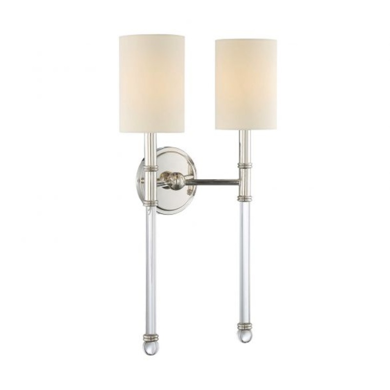Fremont 2-Light Wall Sconce in Polished Nickel - I58423337949