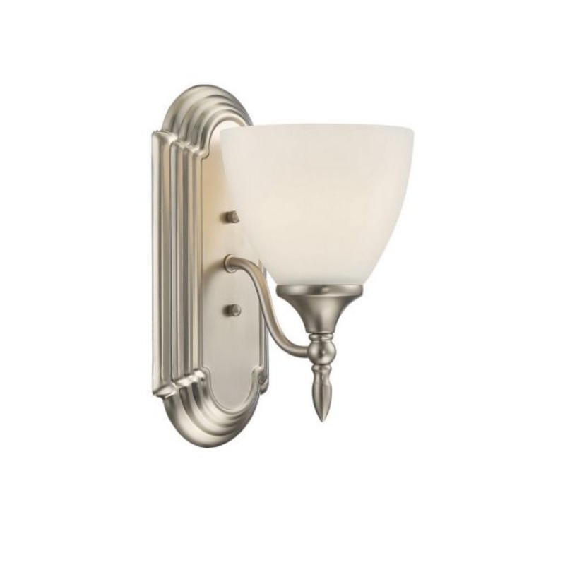 Herndon 1-Light Wall Sconce in Satin Nickel - I58423337950