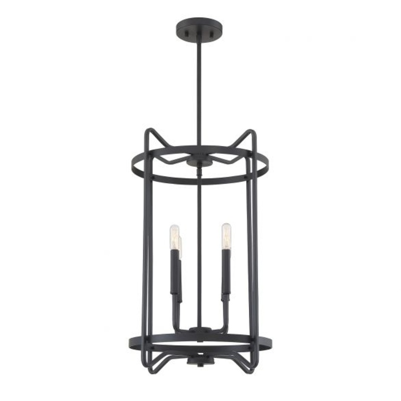 Kent 4-Light Pendant in Matte Black - I58423337984