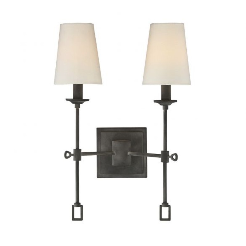 Lorainne 2-Light Wall Sconce in Oxidized Black - I58423338007
