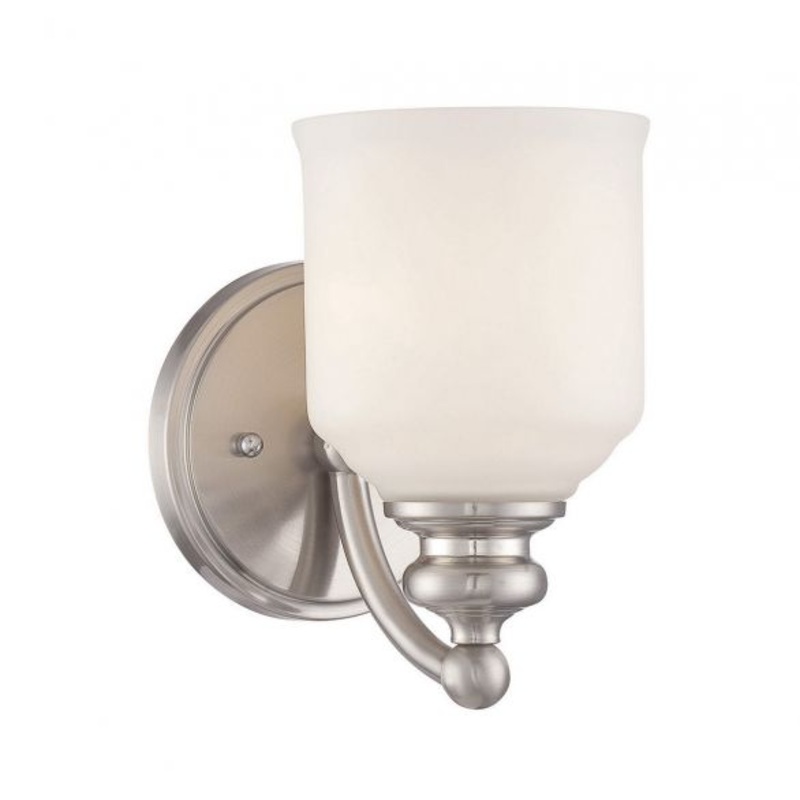 Melrose 1-Light Wall Sconce in Satin Nickel - I58423338003