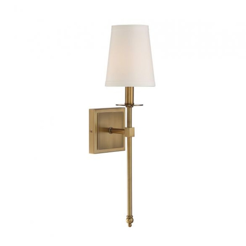 Monroe 1-Light Wall Sconce in Warm Brass - I58423338002