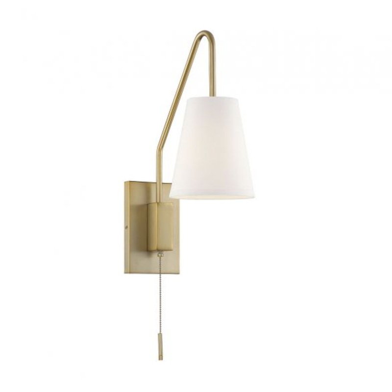 Owen 1-Light Adjustable Wall Sconce in Warm Brass - I58423337944