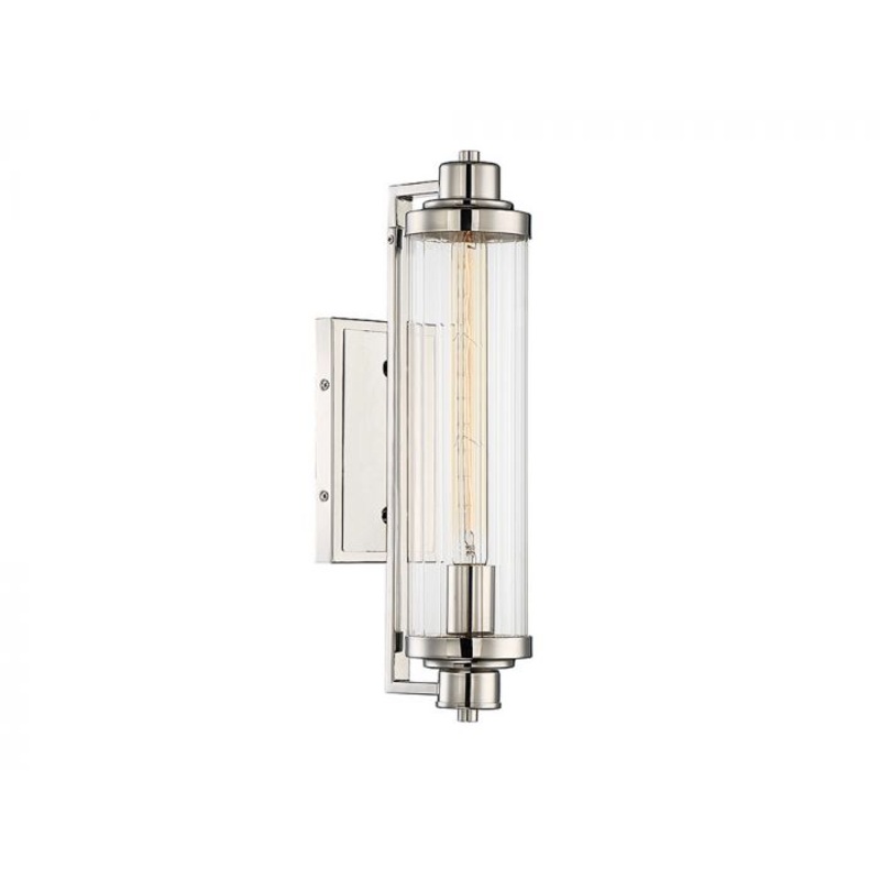 Pike 1-Light Wall Sconce in Polished Nickel - I58423337942