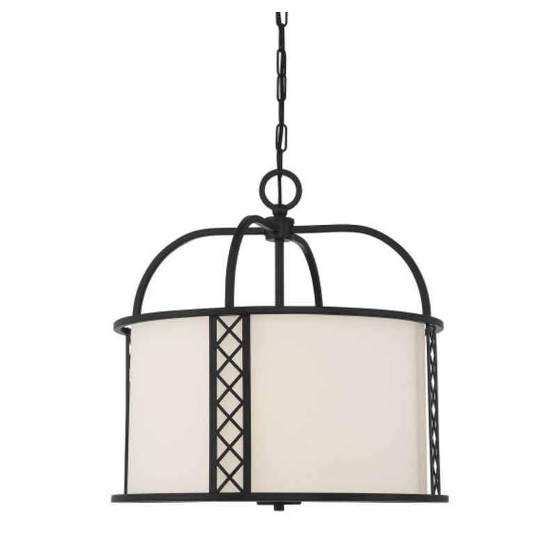 Rockford 3-Light Pendant in Matte Black - I58423337970