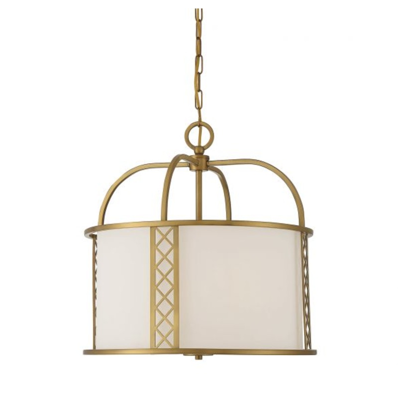 Rockford 3-Light Pendant in Warm Brass - I58423337968