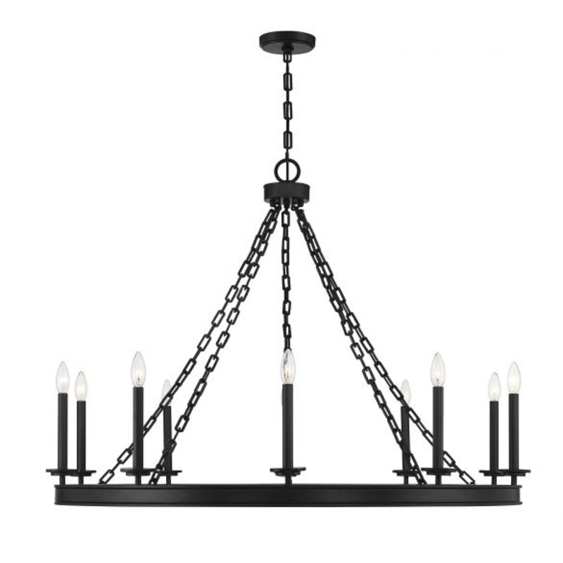 Seville 10-Light Chandelier in Matte Black - I58423337958