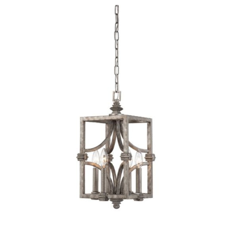 Structure 4-Light Pendant in Aged Steel - I58423337879