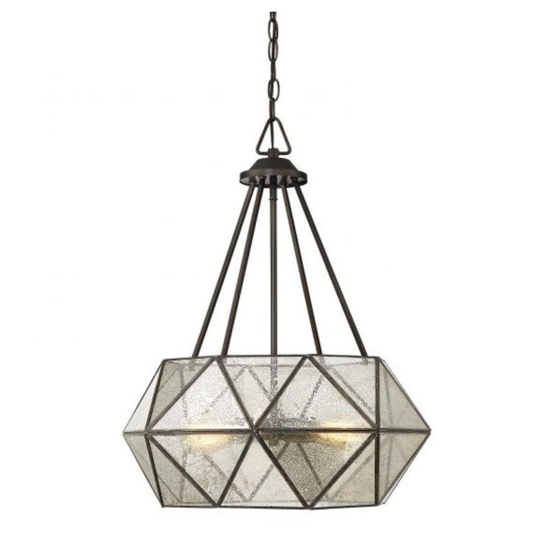 Tartan 4-Light Pendant in Oiled Burnished Bronze - I58423337910