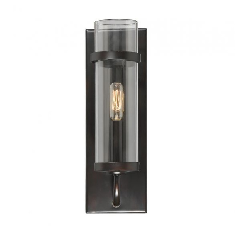 Tulsa 1-Light Wall Sconce in English Bronze - I58423337989