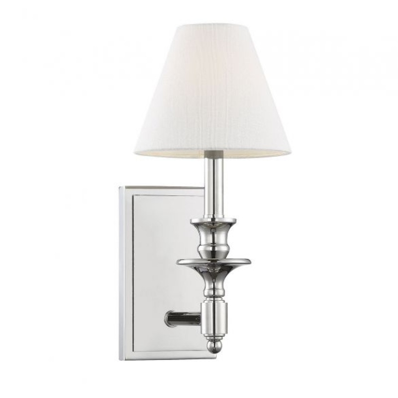 Washburn 1-Light Wall Sconce in Polished Nickel - I58423337940