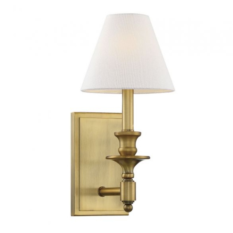 Washburn 1-Light Wall Sconce in Warm Brass - I58423337941