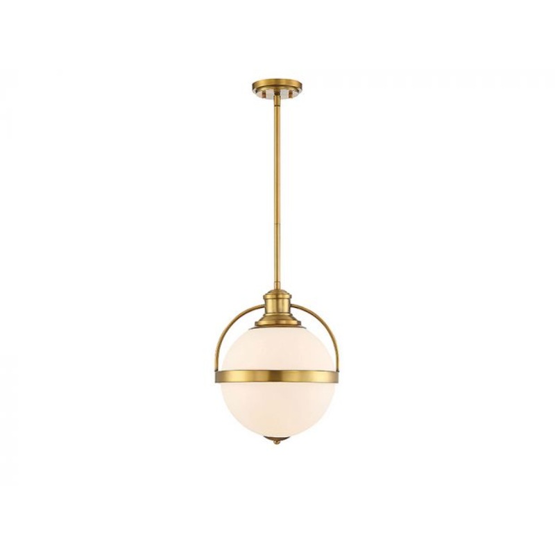 Westbourne 1-Light Pendant in Warm Brass - I58423337889