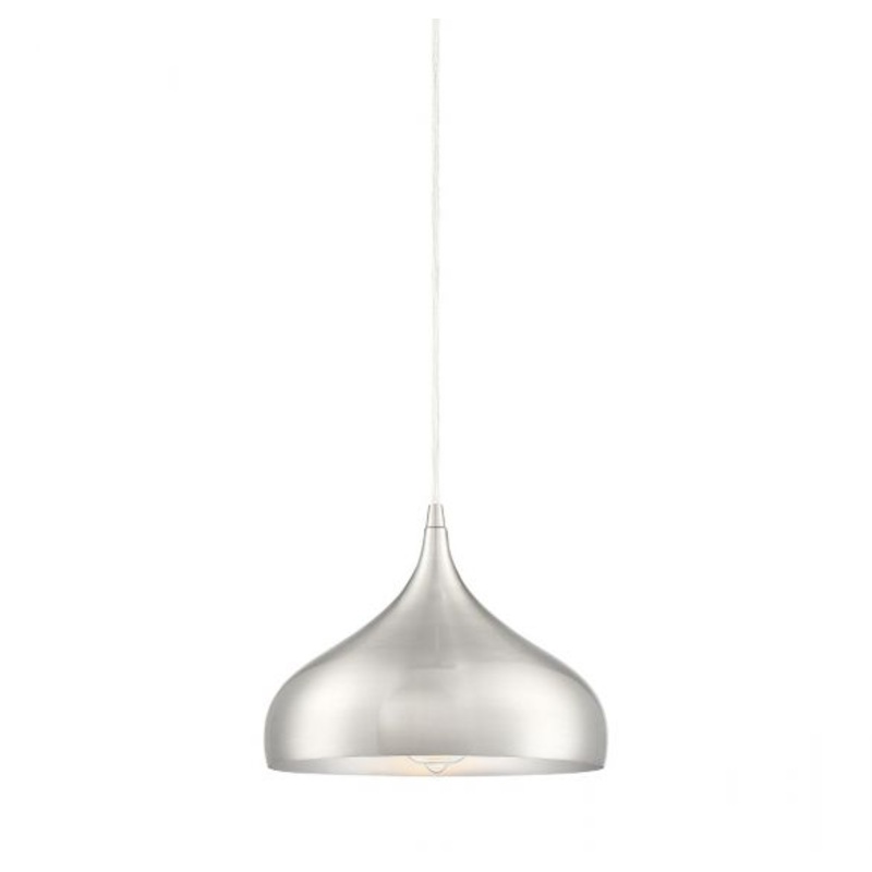 1-Light Plug-In Mini Pendant in Brushed Nickel - I58423337861