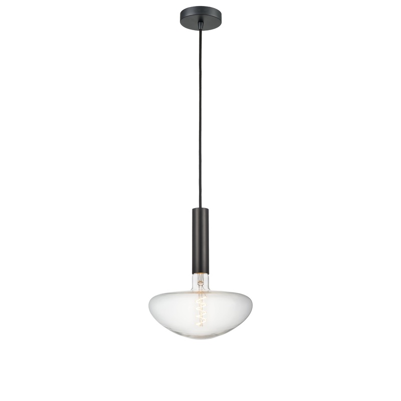 Edison - 1 Light - 10 inch - Matte Black - Cord hung - Mini Pendant - I58423337293