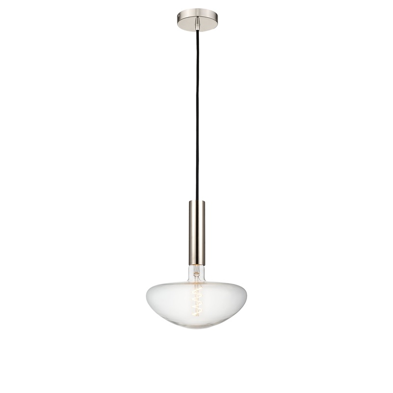 Edison - 1 Light - 10 inch - Polished Nickel - Cord hung - Mini Pendant - I58423337281