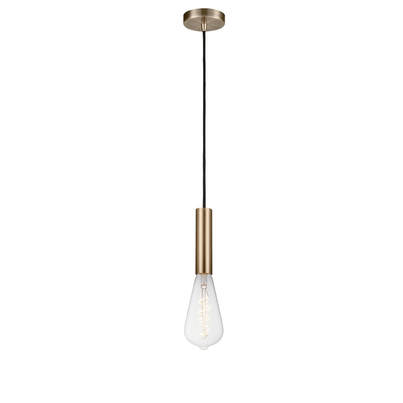 Edison - 1 Light - 4 inch - Antique Brass - Cord hung - Mini Pendant - I58423337304