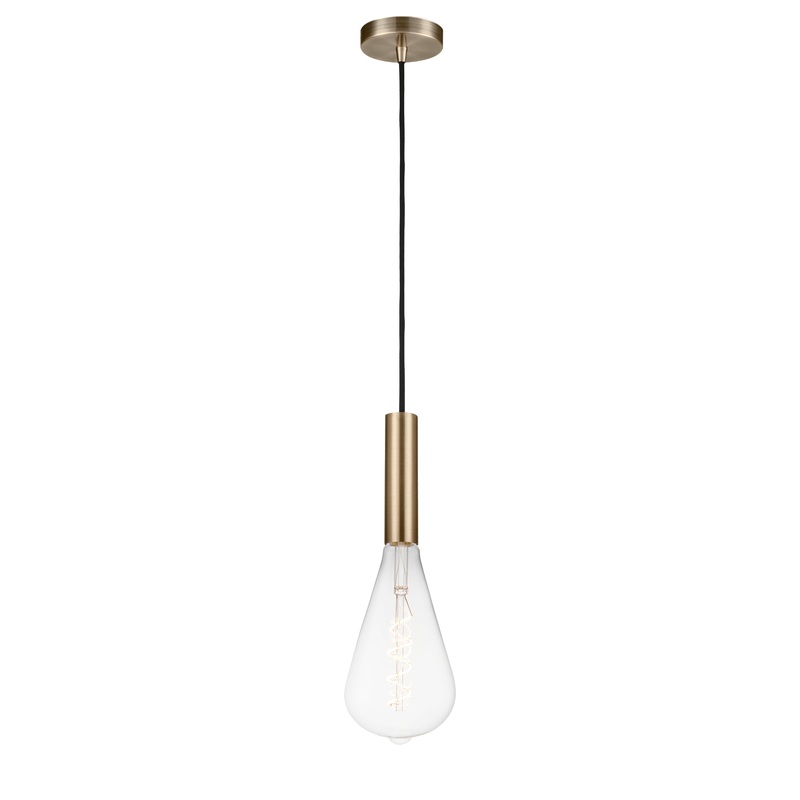 Edison - 1 Light - 5 inch - Antique Brass - Cord hung - Mini Pendant - I58423337307