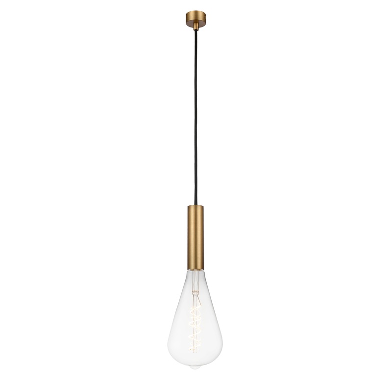 Edison - 1 Light - 5 inch - Brushed Brass - Cord hung - Mini Pendant - I58423337299