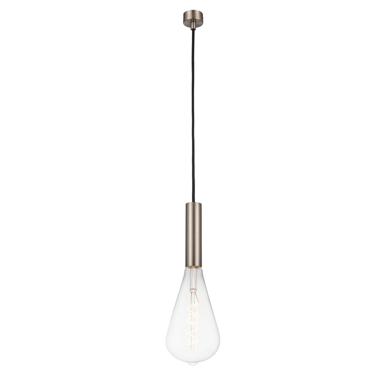 Edison - 1 Light - 5 inch - Brushed Satin Nickel - Cord hung - Mini Pendant - I58423337275